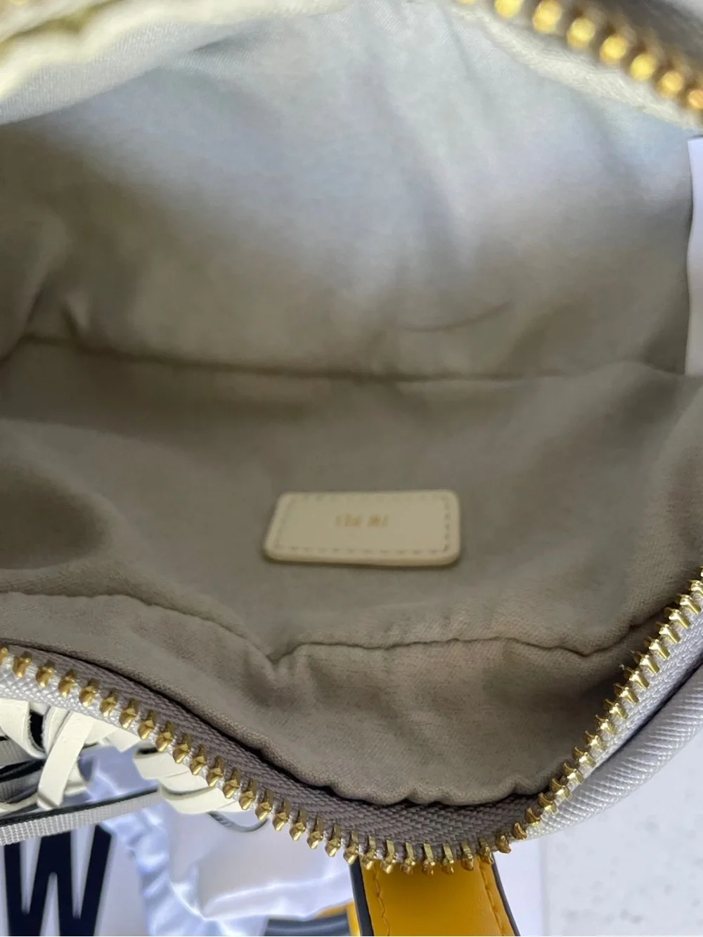 JW PEI Fringe Dog Crossbody Bag in Black, White, Gray & Yellow - Picture 5 of 8
